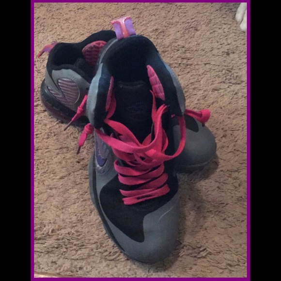 lebron james shoes pink and purple